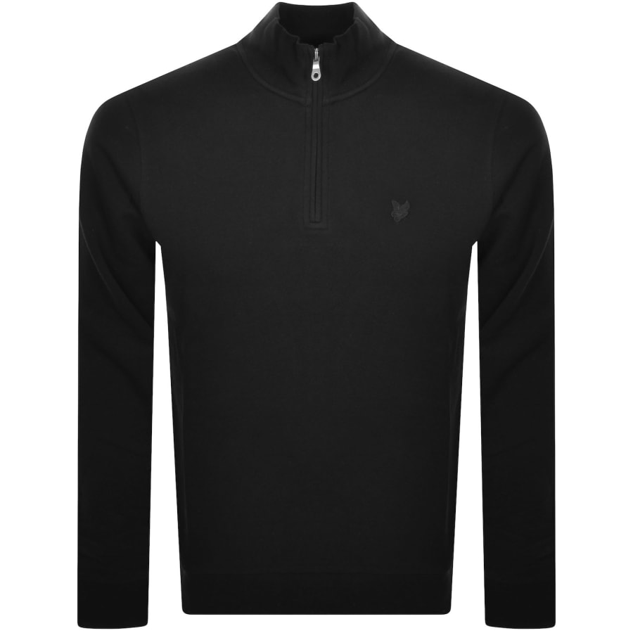 Lyle And Scott Quarter Zip Sweatshirt Black